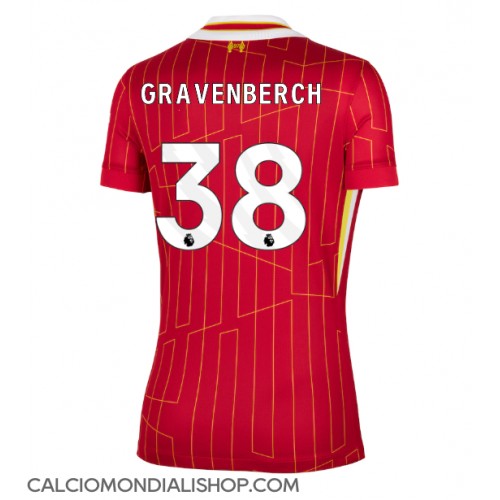 Maglie da calcio Liverpool Ryan Gravenberch #38 Prima Maglia Femminile 2024-25 Manica Corta